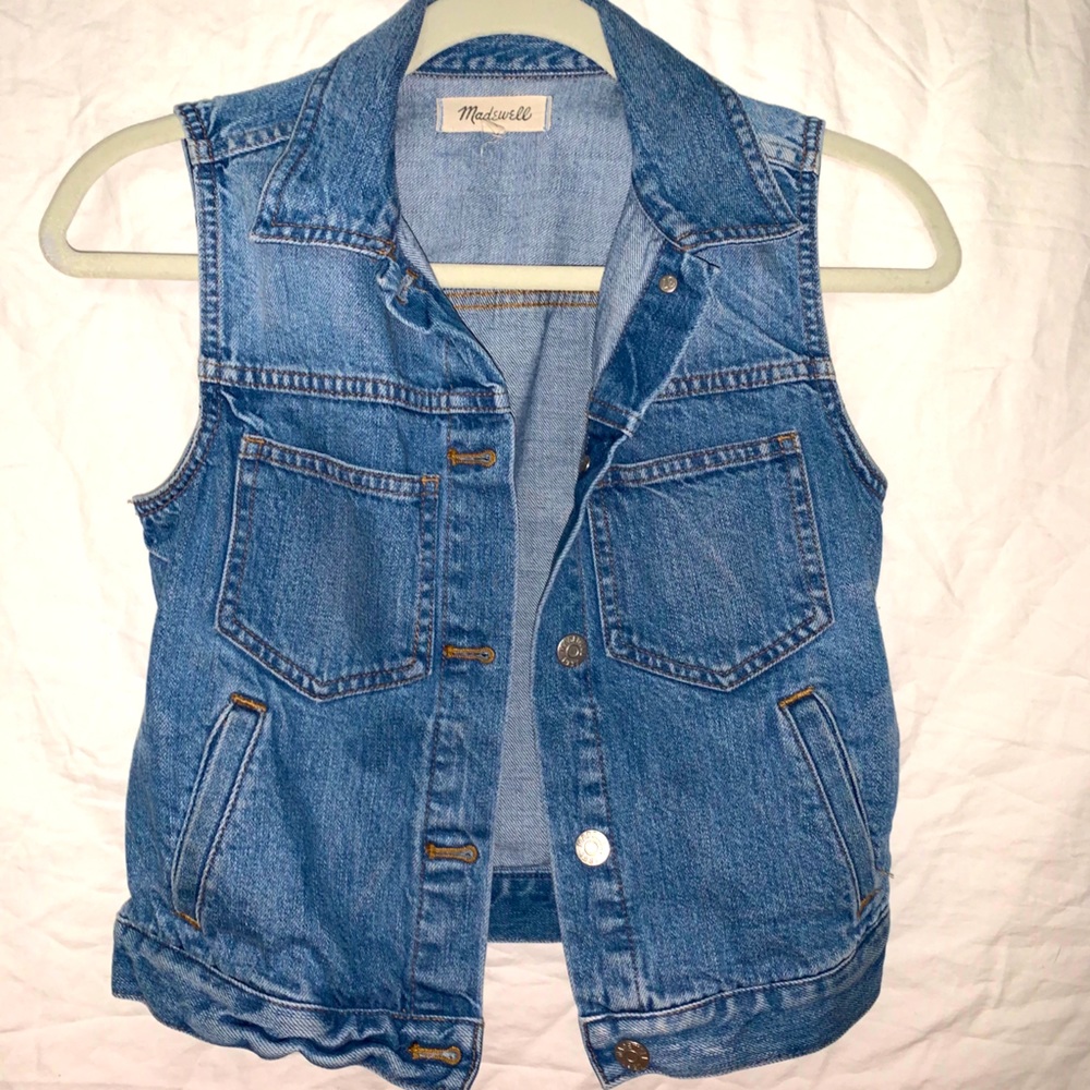 Madewell jean vest